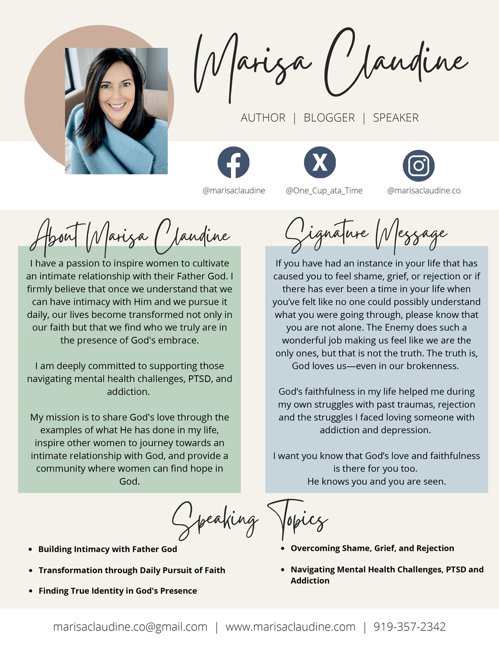Speaker Sheet