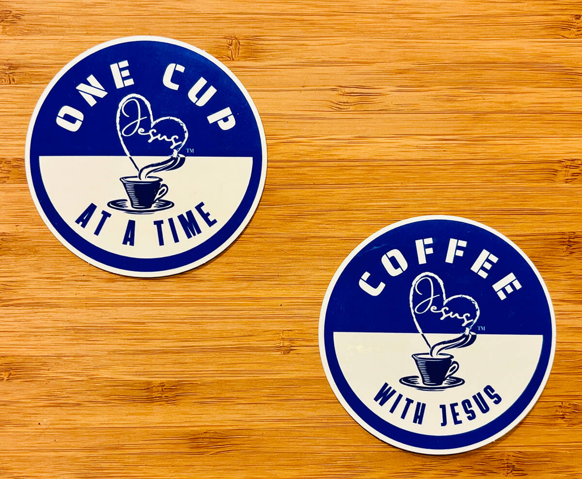 Once Cup at a time stickers